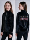 Slimjakke velour med 