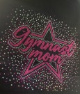 Gymnast mom hettejakke med rhinestones thumbnail