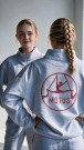 Motus happy lysegrå halfzip m/ rhinestone thumbnail