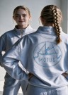 Motus happy lysegrå halfzip m/ rhinestone thumbnail