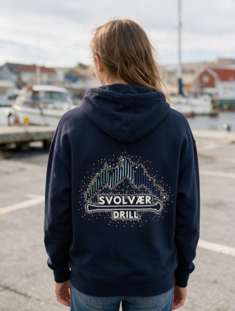 Svolvær drill Navy hettejakke