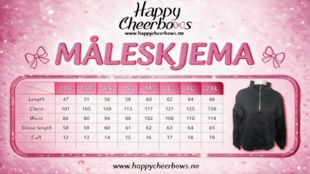 Måleskjema happy halfzip 