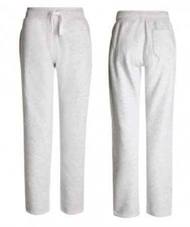 Grå joggebukse med rhinestone flagg.