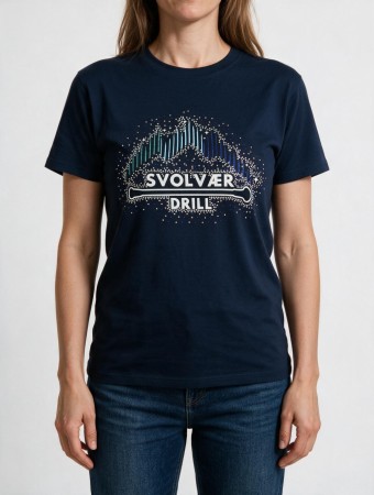 Svolvær drill Navy t-skjorte 