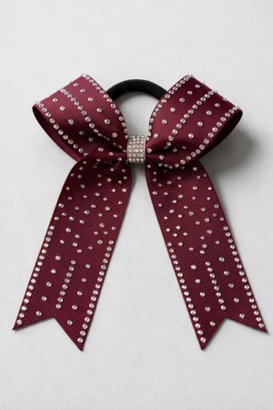 Maroon lefsesløyfe 