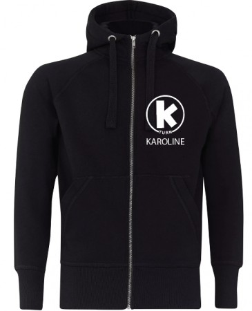 KIF sort hettejakke 