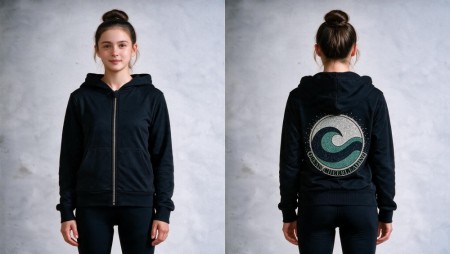 Ocean cheerleading happy jacket m/ rhinestones 