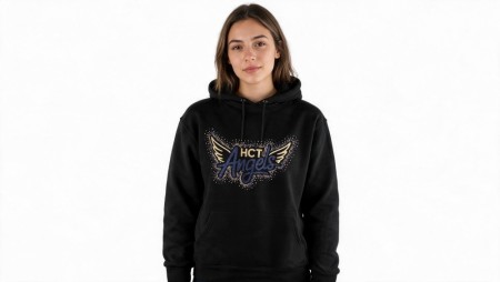 HCT Angels hettegenser m/ rhinestones 