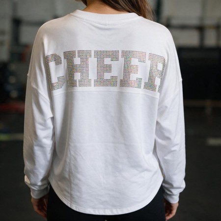 Spirit jersey hvit - sequins