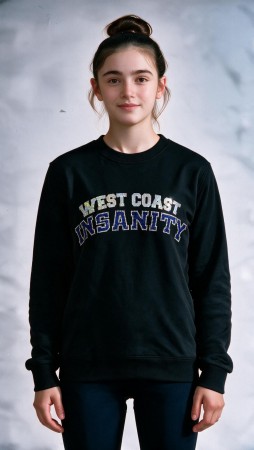 Insanity svart collegegenser sequins