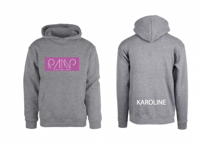 Ramp grå hettegenser