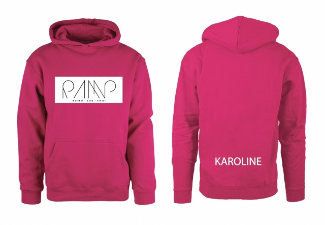 Ramp rosa hettegenser