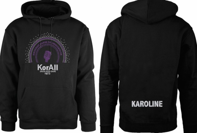 KorALL svart hettegenser